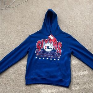 NWT Ultra Game - Philadelphia 76ers Blue Hoodie